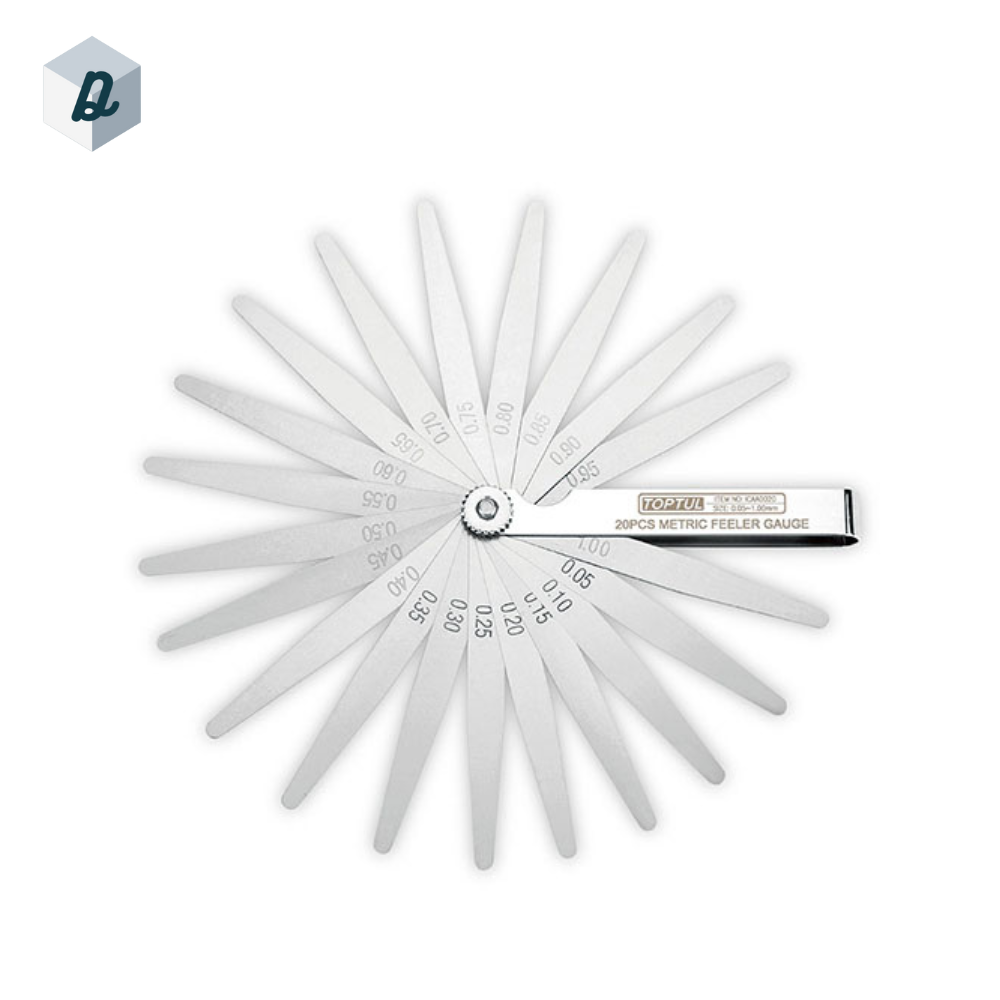 Jauge d'épaisseur Métrique 0.05~1.00MM TOPTUL | ICAA0020