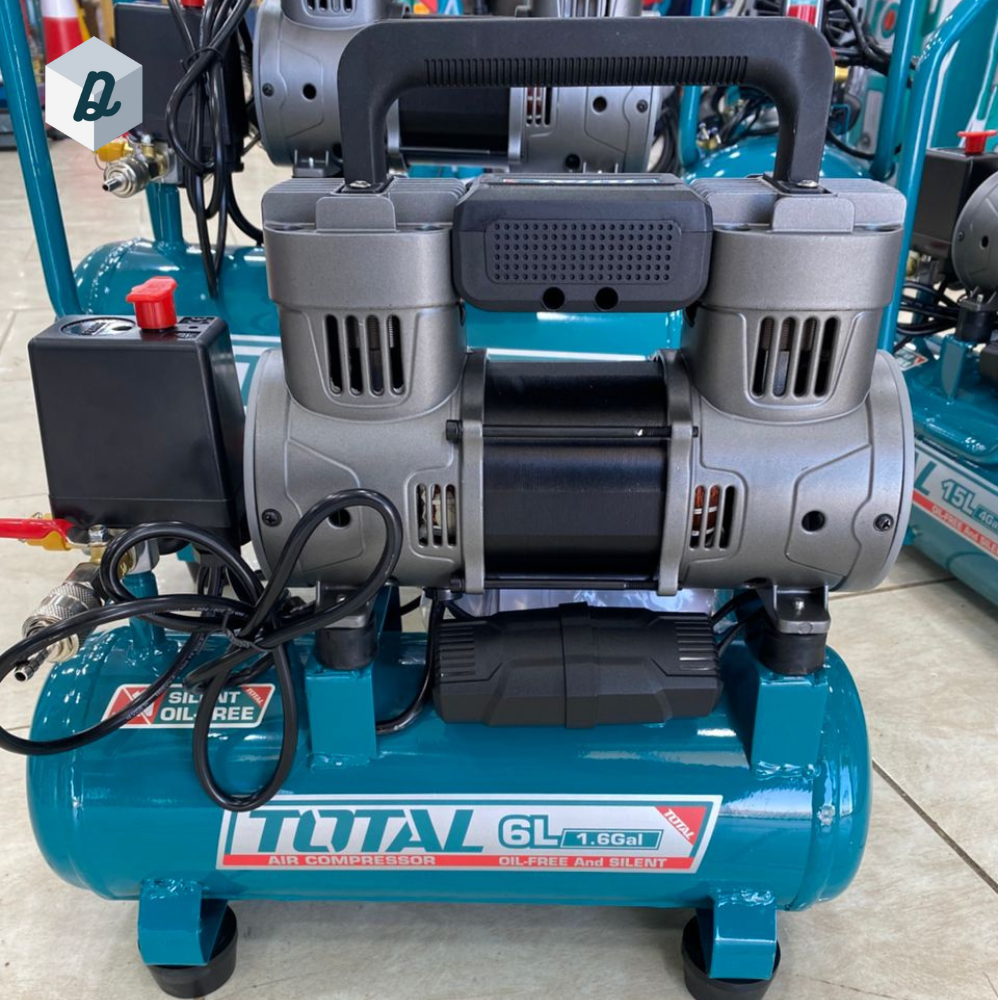 Compresseur d’air sans huile 6L 1100W 1.5HP TOTAL | TCS1110062
