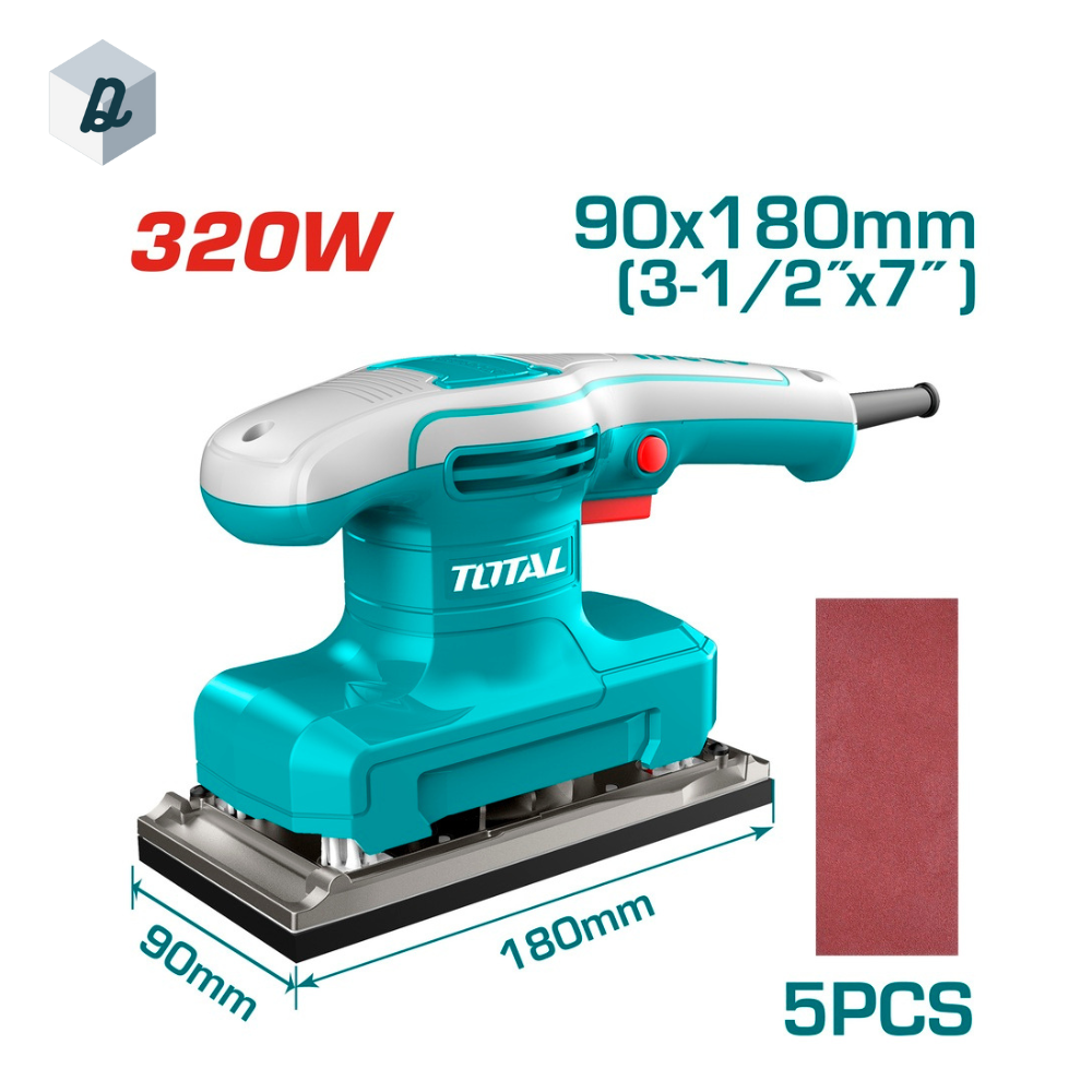 Ponceuse De Finition 320W TOTAL | TF1301836