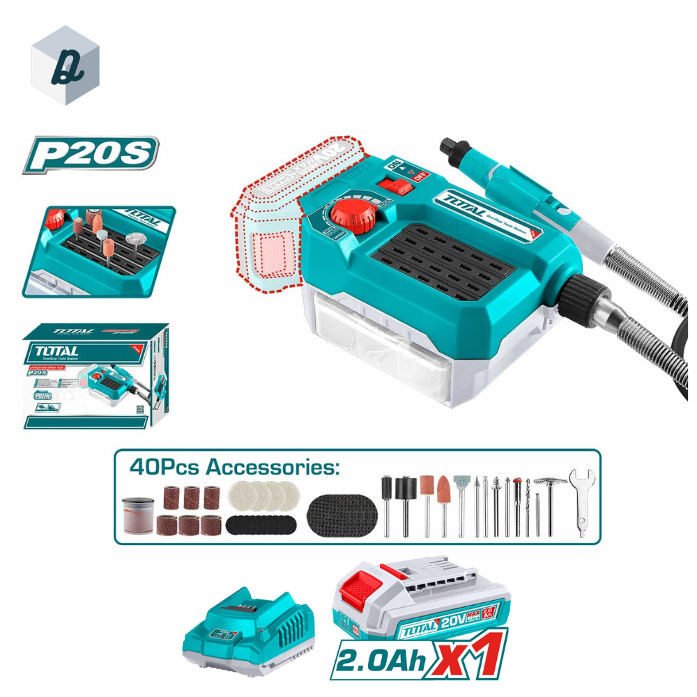 Mini Meuleuse Rotative A Batterie TOTAL | TMGLI2001