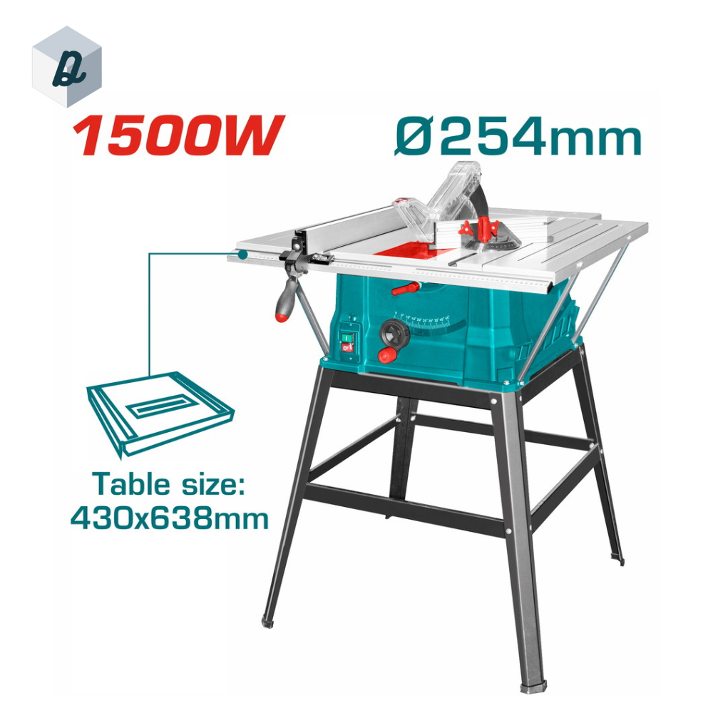 Scie Circulaire de Table 1500W-254MM TOTAL | TS5152543