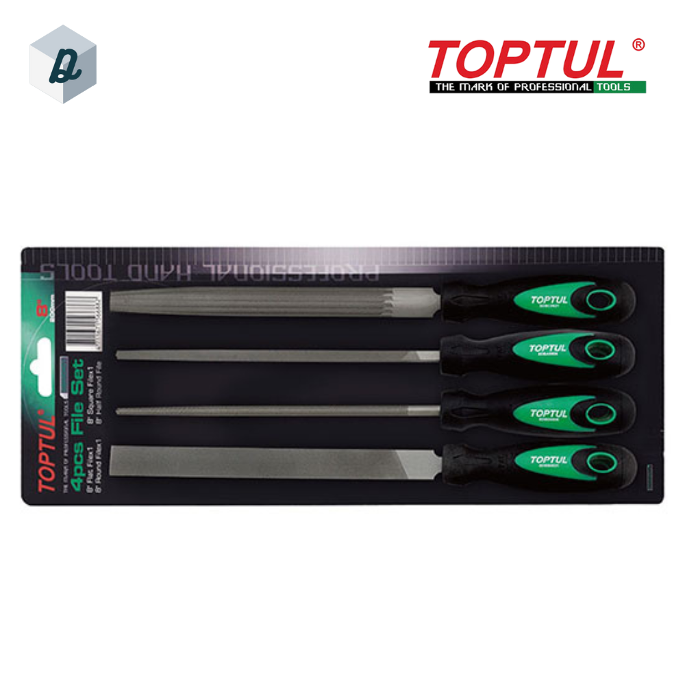 Jeu de Limes 4 pièces 8" (200 mm) TOPTUL | GBAR0401