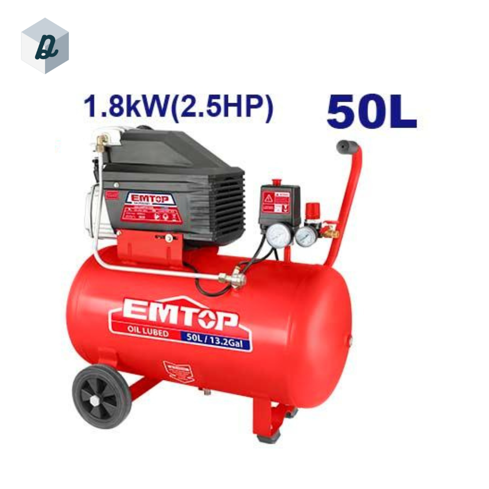 Compresseur d'Air 50L 2.5HP Emtop | EACPD25501
