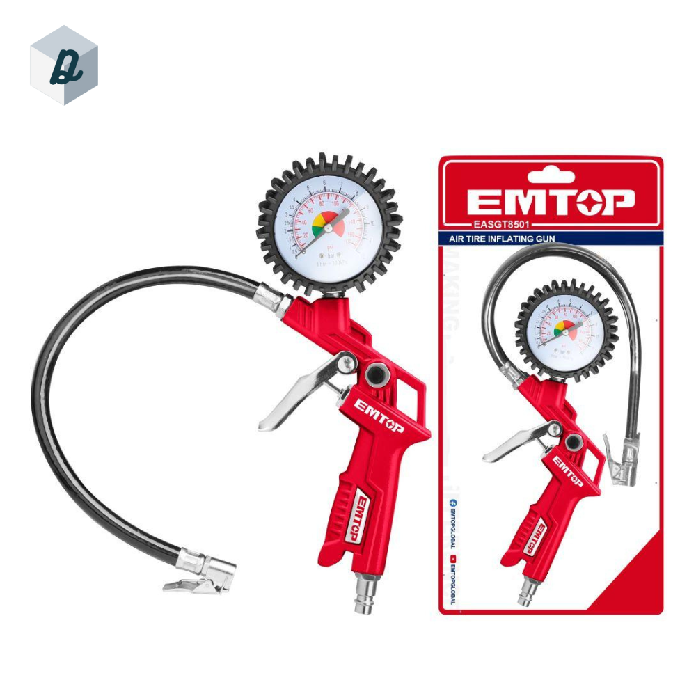Pistolet de Gonflage Pneumatique 8.5 Bar De Max Pression EMTOP | EASGT8501