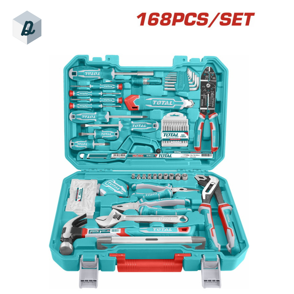 Ensemble d'outils à Main 168 Pièces TOTAL | THKTHP21686