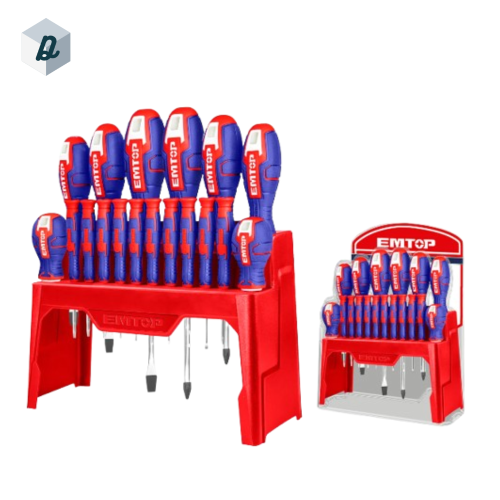 Jeu De 18 Tournevis EMTOP | ESST1802