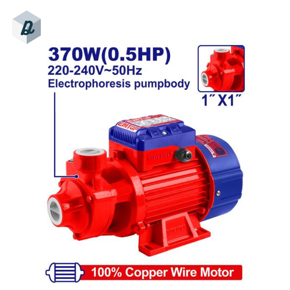 Pompe à Eau Périphérique 370W EMTOP | EWPPV03701