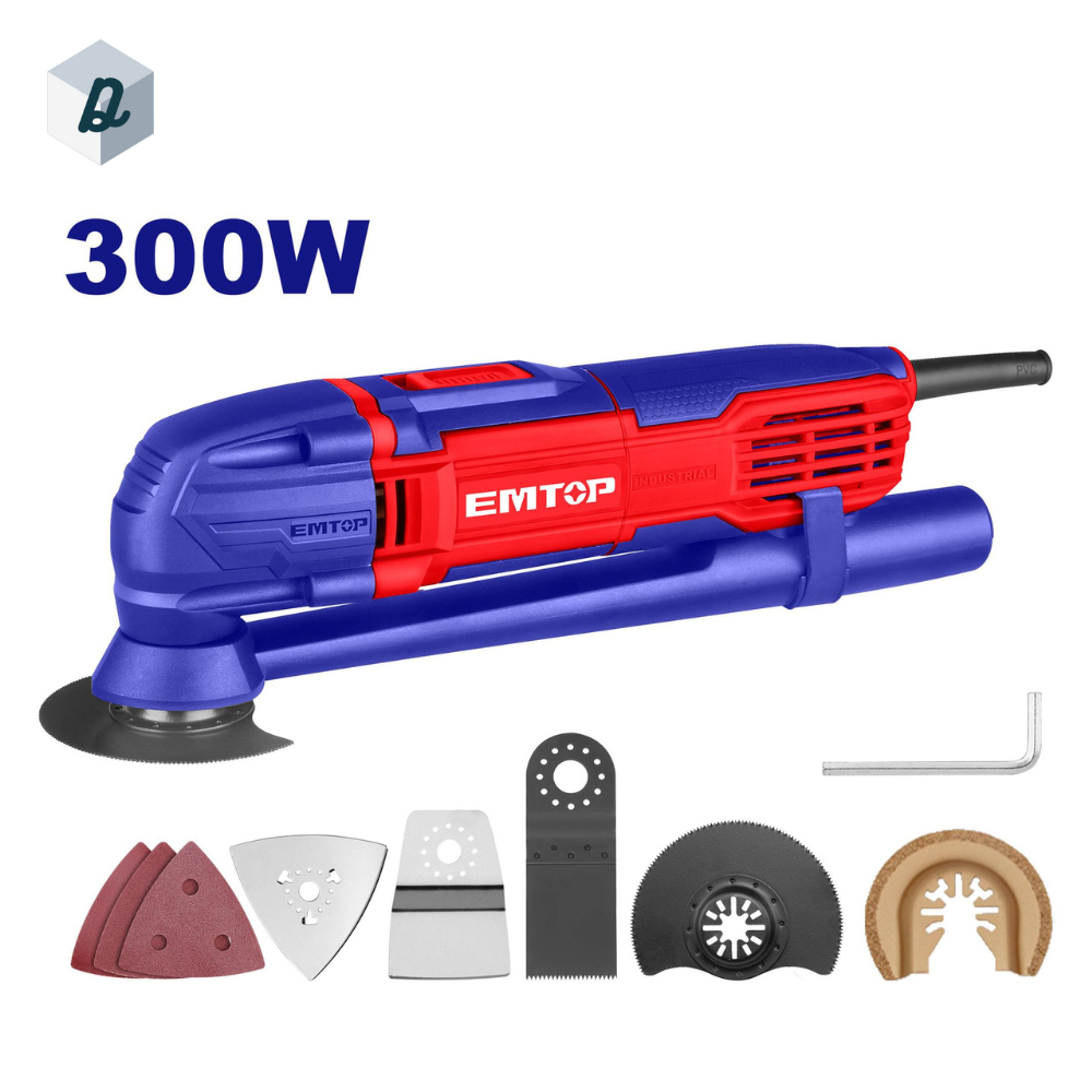 Scie Oscillante Multifonction 300W avec Accessoires EMTOP | EMFT3001