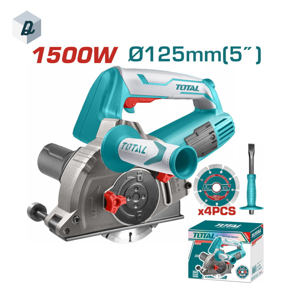 Rainureuse Murale 1500W 4 Disques TOTAL | TWLC1256