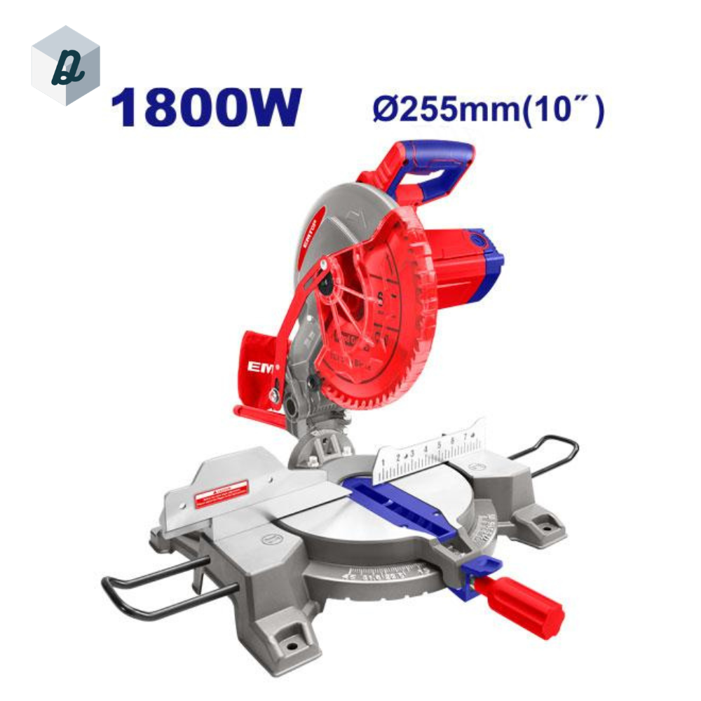 Scie à Onglet Radiale 1800W Professionnelle EMTOP | EMSW18007