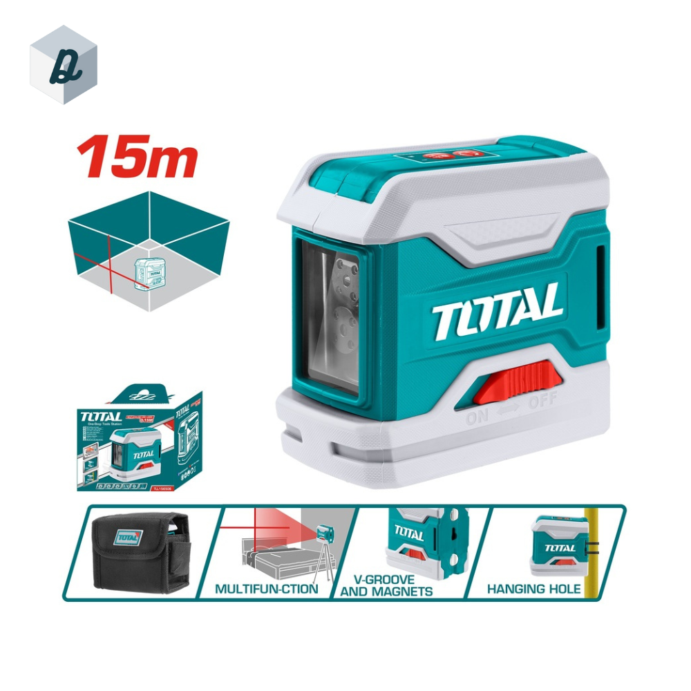Niveau laser 2 lignes 15M TOTAL | TLL156506