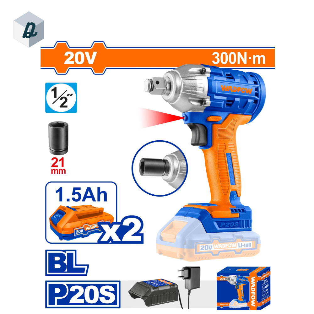 Clé à Chocs à Batterie 20V 1/2 WADFOW | WCD1512