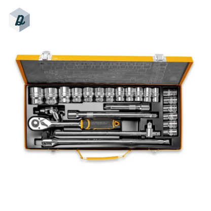 Caisse a Douilles avec Bras Cliquet 1/2" 24 PCS DINGQI | D14001