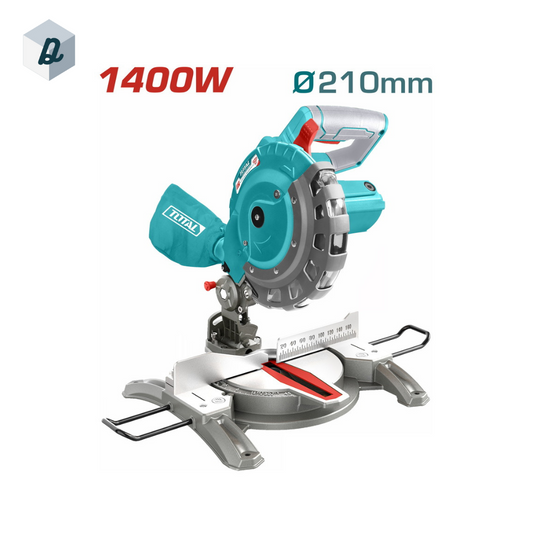 Scie à onglets Professional 1400W Lame De 210mm TOTAL | TS42142107