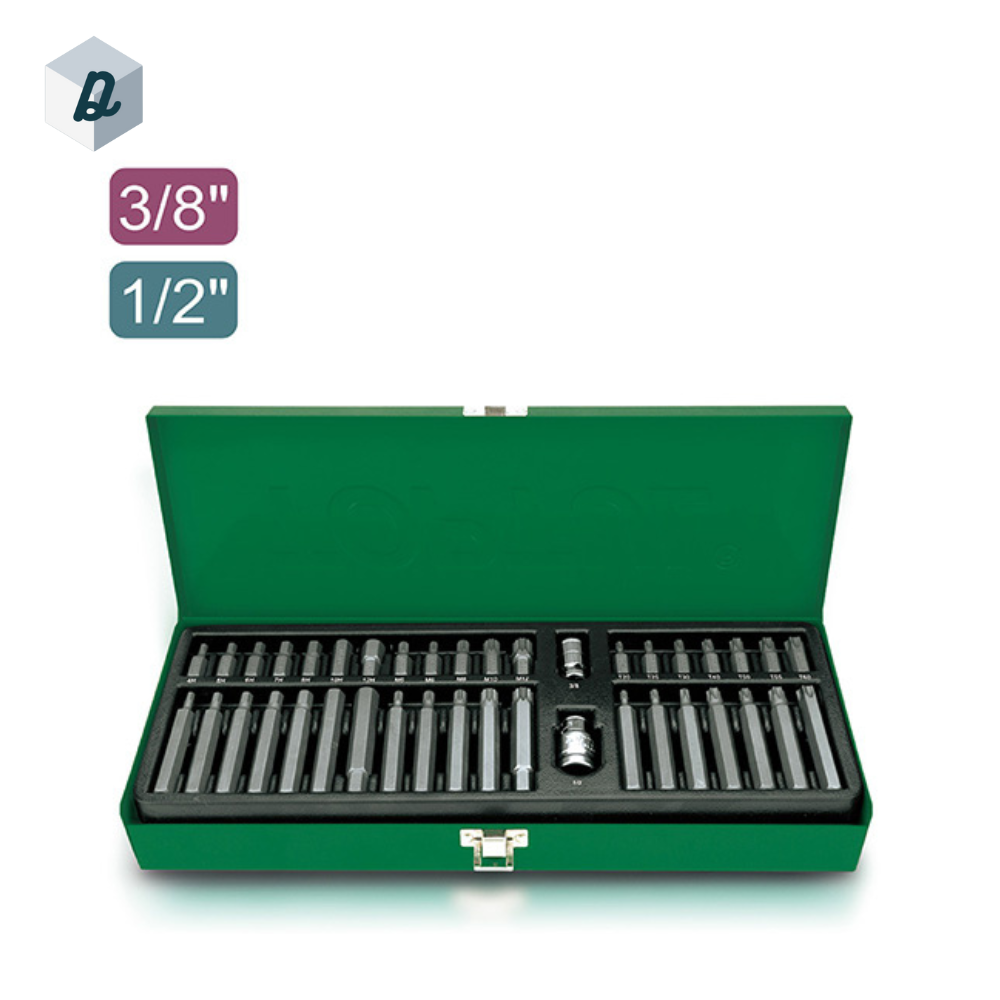 Jeu d'embouts 3/8 "et 1/2" 40 pièces TOPTUL | GAAD4002