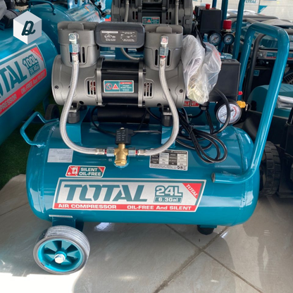 Compresseur d'air Silencieux sans Huile 24L TOTAL | TCS1075242