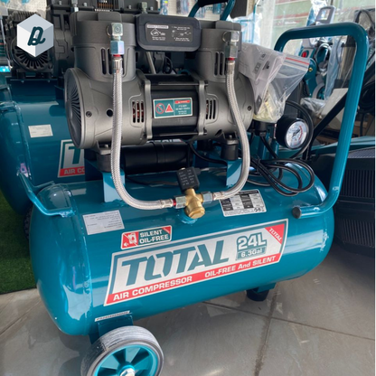 Compresseur d'air Silencieux sans Huile 24L TOTAL | TCS1075242