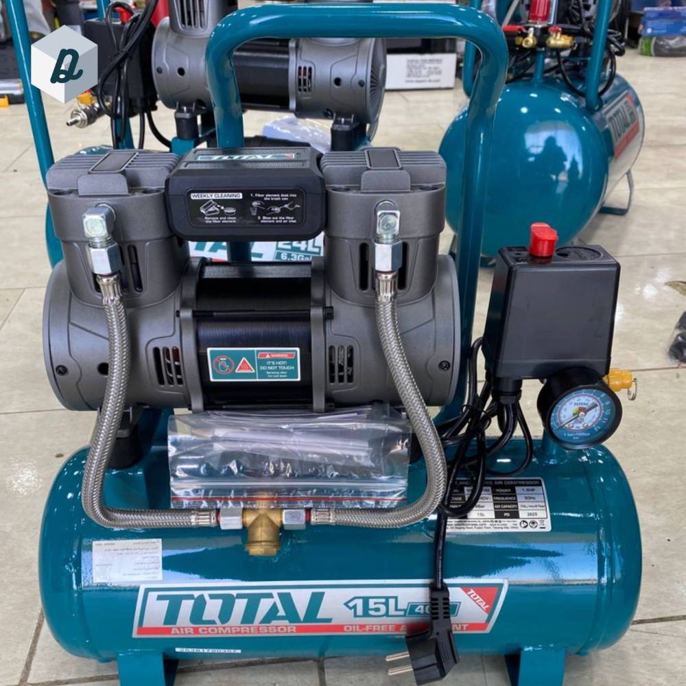 Compresseur d’air sans huile 15L 1100W 1.5HP TOTAL | TCS1110152