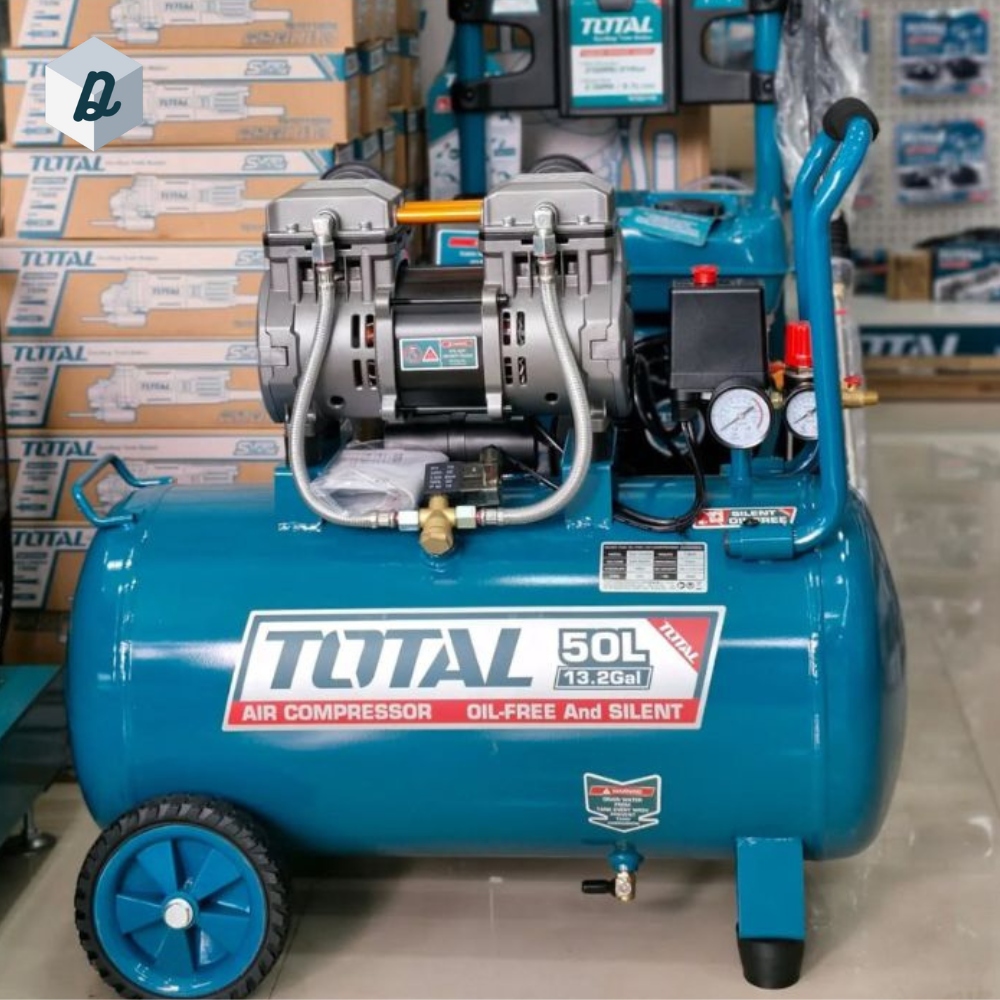 Compresseur d’air 50L Silencieux Sans Huile TOTAL | TCS1120508