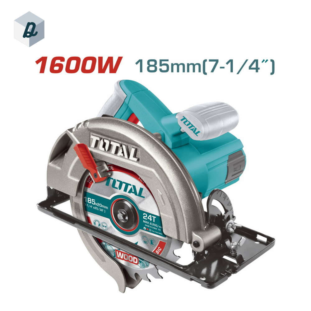Scie Circulaire 1600W 185mm TOTAL | TS1161856