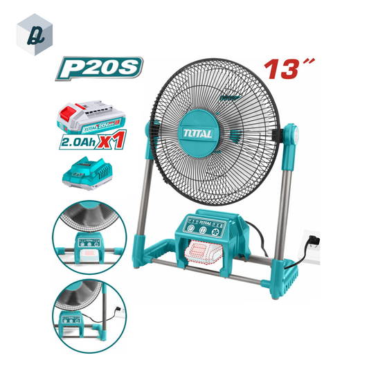 Ventilateur 2EN1 à batterie 20V 13 Pouces TOTAL | TFALI2001