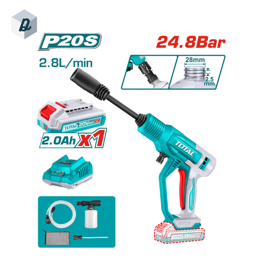 Nettoyeur Haute Pression Sans Fil 20V TOTAL | TPWLI20362