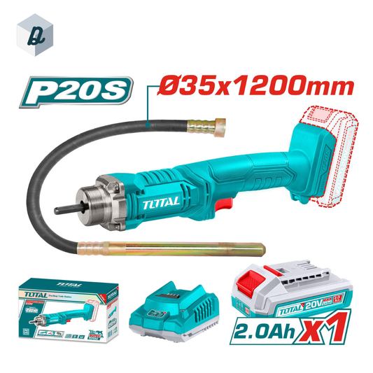 Vibrateur Béton Sans Fil 20V TOTAL | TCVLI2023011