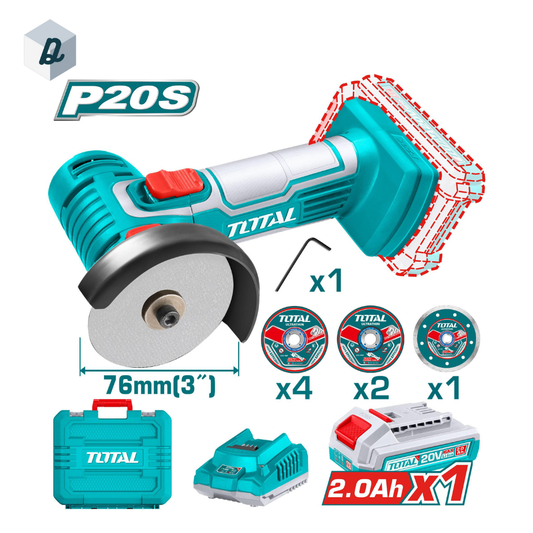 Meuleuse Angulaire 20V 76mm TOTAL | TAGLI76012