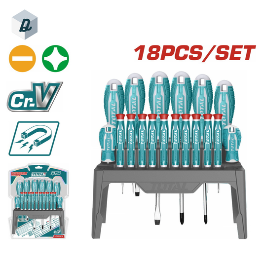 Jeu de 18 tournevis TOTAL | THT250618