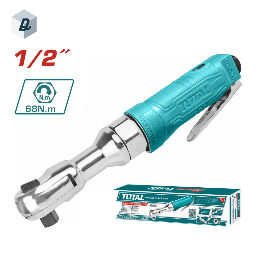 Clé à Cliquet Pneumatique 12mm (1/2") TOTAL | TAT10121