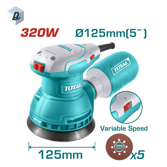 Ponceuse Rotative 320W 25mm TOTAL | TF2131256