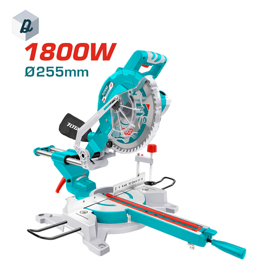 Scie à Onglets Coulissante 1800W 255MM TOTAL | TS421825517