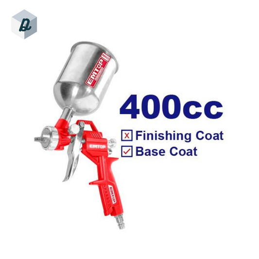 Pistolet À Peinture 1.5mm 400ml 3-4 Bar EMTOP | EASG04001