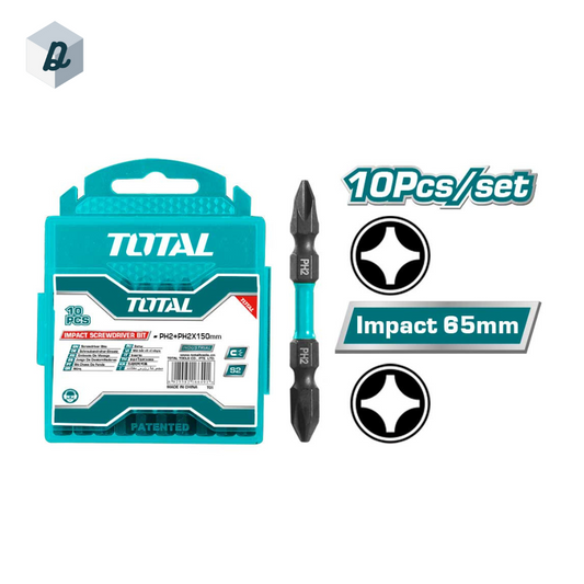 Lot de 10 Embouts de Visseuse à Percussion TOTAL | TACIM16PH233