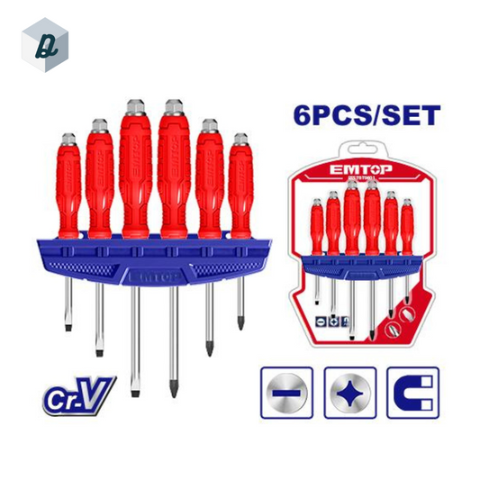 Jeu de tournevis à passage direct x 6pcs | ESSTGT0601