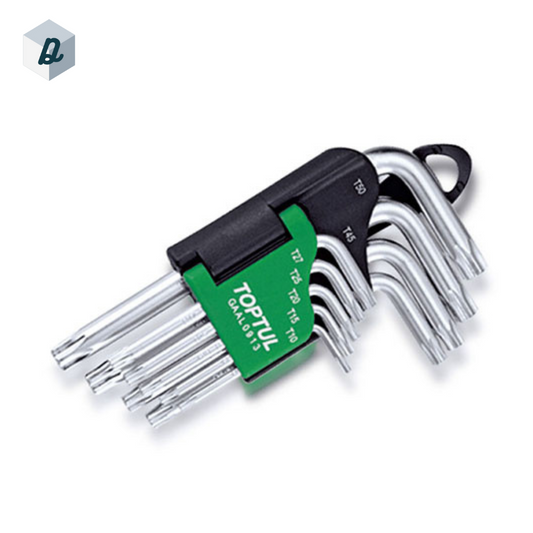 Jeu de Clé étoile Court 9Pcs TOPTUL | GAAL0913