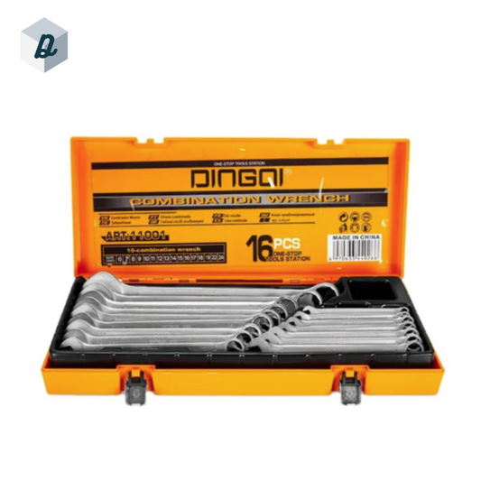 Caisse de Clés Mixtes 16 Pièces, Tailles 6 à 24 mm DINGQI | D11001