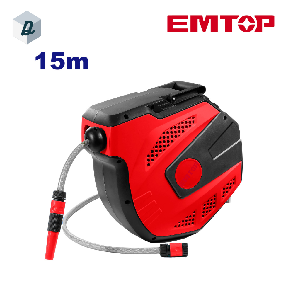 Enrouleur Automatique de Tuyau d'Eau 15 mètres Emtop | EMVZ1515