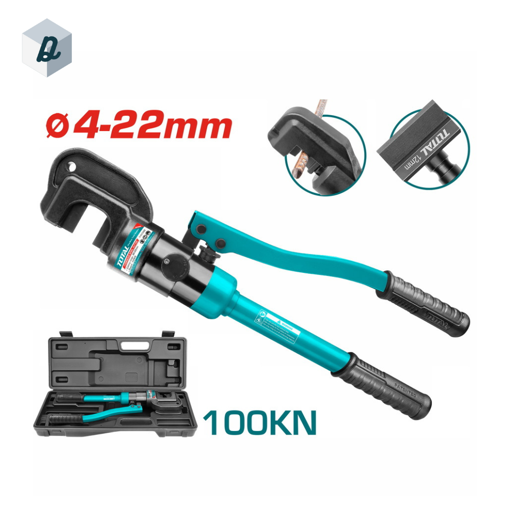 Cisaille Hydraulique Manuelle 4–22 mm² 100KN TOTAL | THSC022