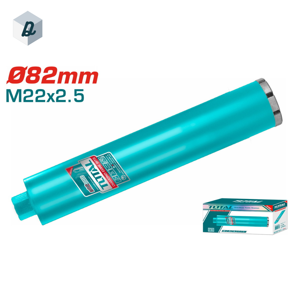 Foret Diamant 82 mm x 450 mm pour Béton Armé – Type Humide TOTAL | TAC2810821