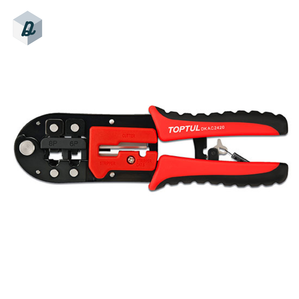 Pince à Sertir Fiche RJ 11/ RJ 12/ RJ45 TOPTUL | DKAC2420