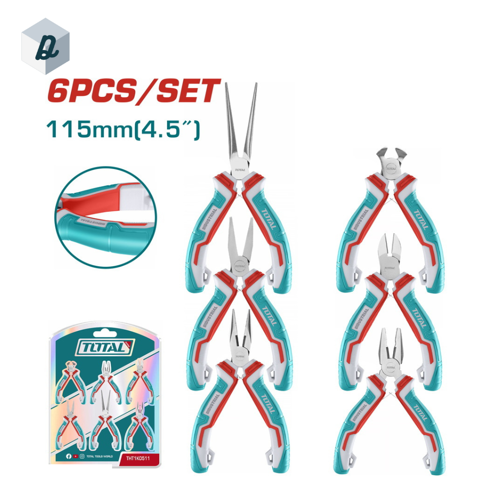 Ensemble de 6 Mini Pinces TOTAL | THT1K0511