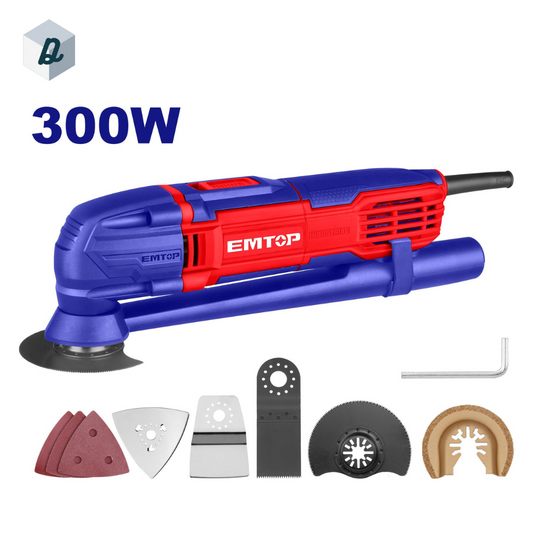 Scie Oscillante Multifonction 300W avec Accessoires EMTOP | EMFT3001