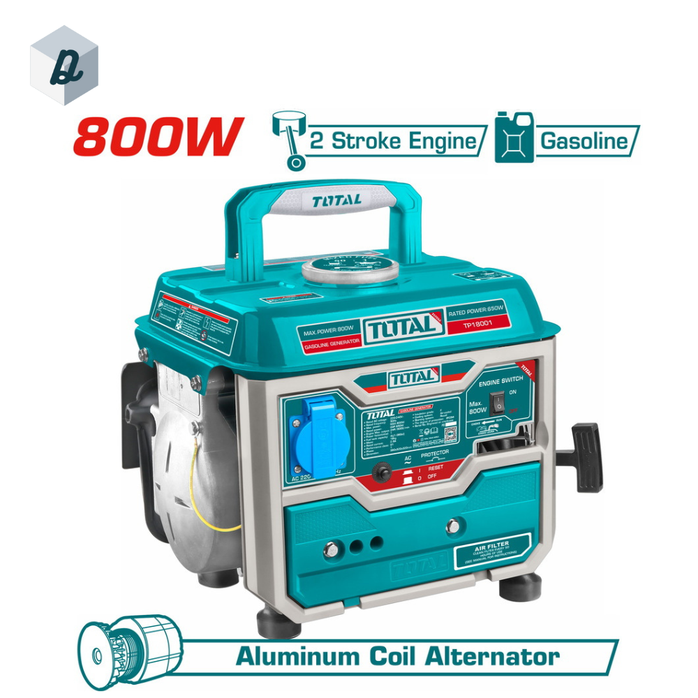 Groupe Electrogène 800W 4.L TOTAL | TP18001