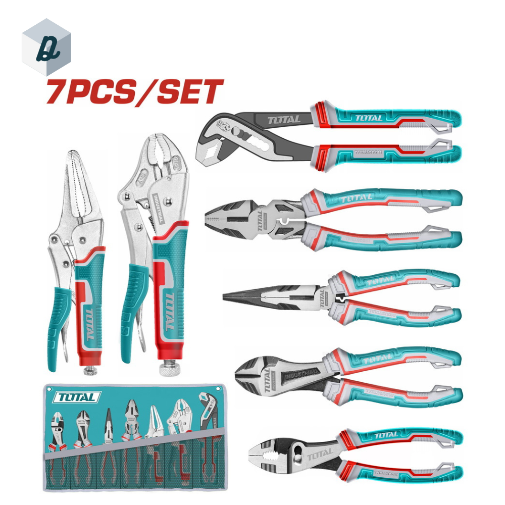 Pochette 7 Pinces Polyvalentes de Différentes Tailles TOTAL | TOS23055