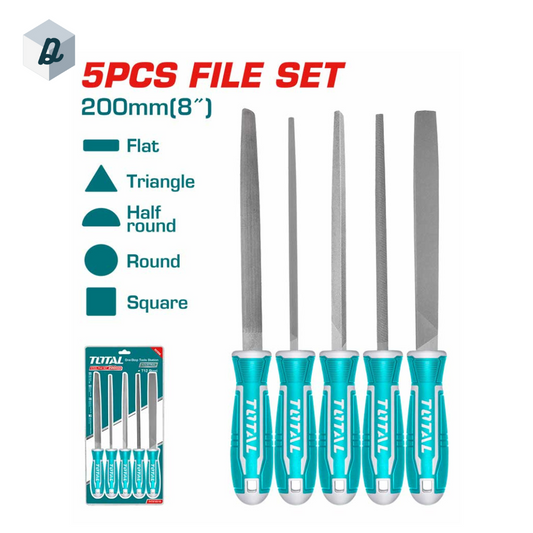 Jeu de 5pcs Limes 200mm TOTAL | THT918516