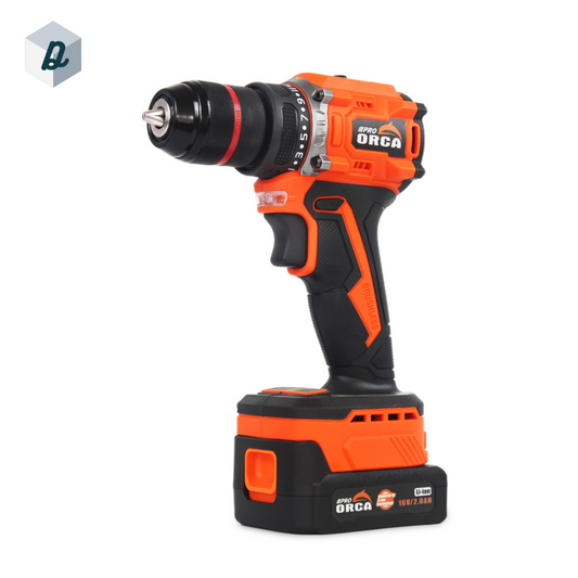 Visseuse Perceuse à Batterie 16V 2.0Ah Double Batterie, Mouteur sans Balais ORCA | PRO316