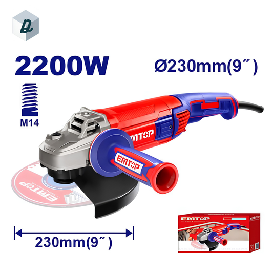 Meuleuse d’Angle 230mm 2200W Professionnelle EMTOP | EAGR22093