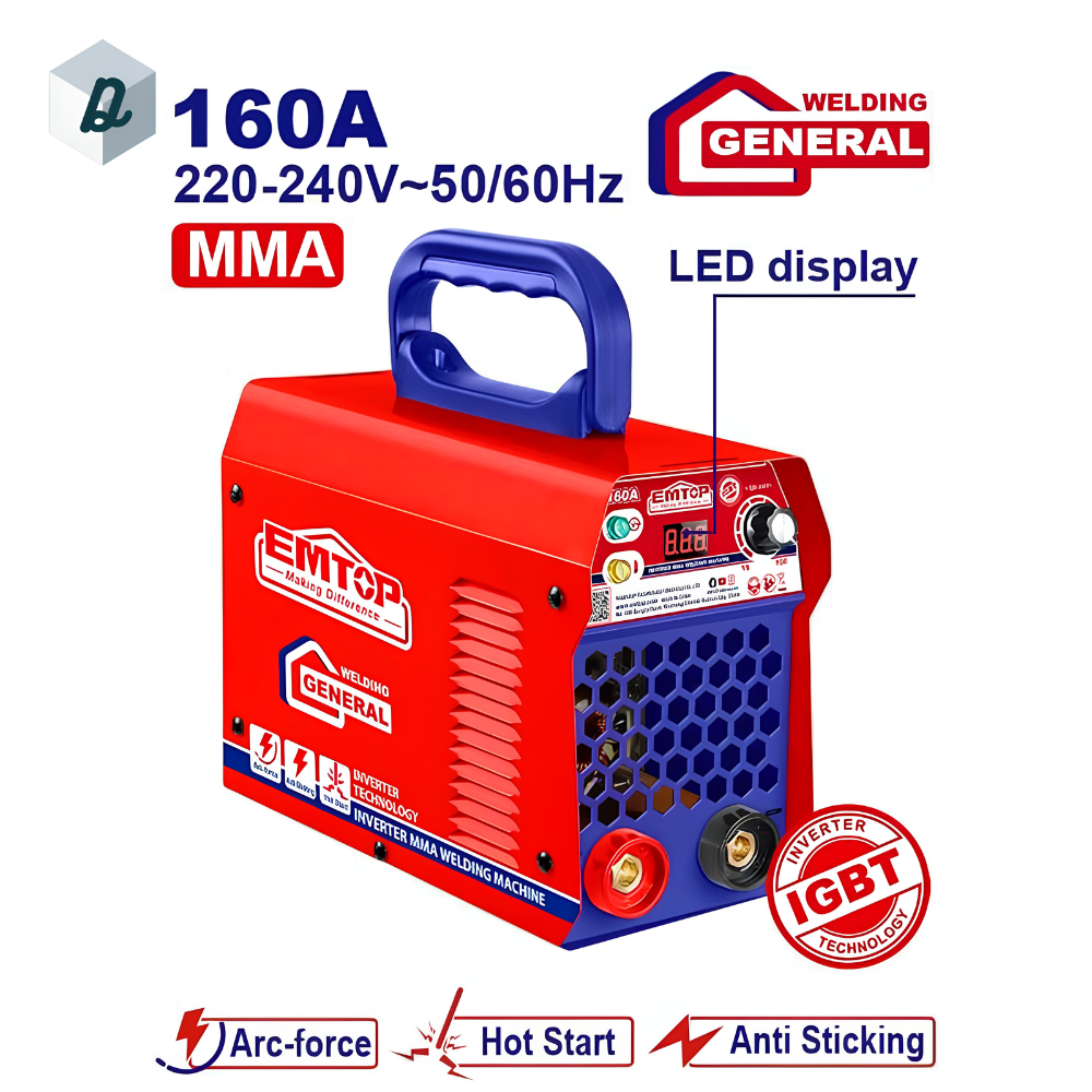 Poste à Souder Inverter MMA 160A Professionnel EMTOP | EWDEM16501