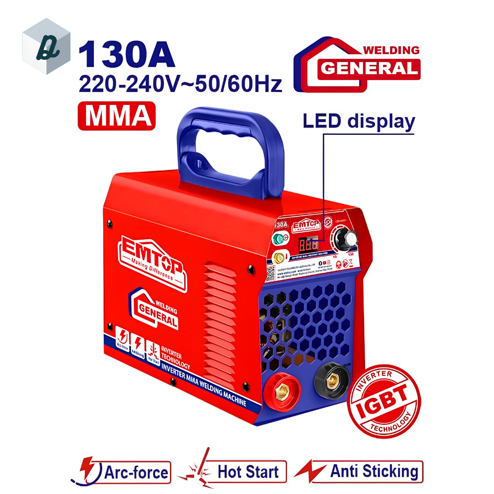 Poste à Souder Inverter MMA 130A Professionnel EMTOP | EWDEM13501
